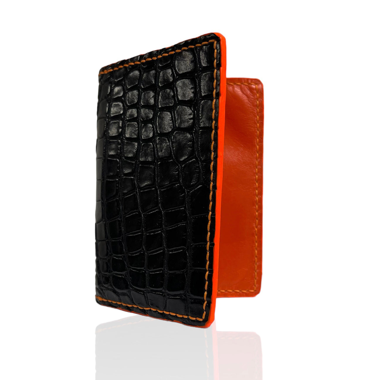 Black American Alligator Credit Card Wallet – House of Leather
