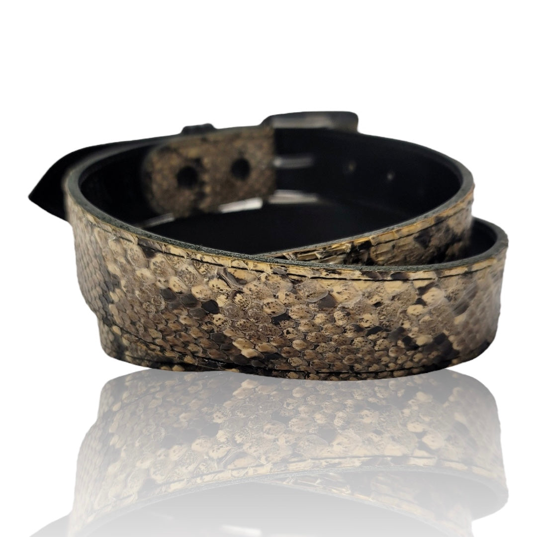 Python Leather Belt Hoffman Leather Python Men's Belt – House of Leather Atelier Men's ...