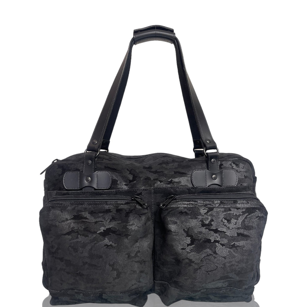 The Sojourner Camo  Leather Weekender Bag