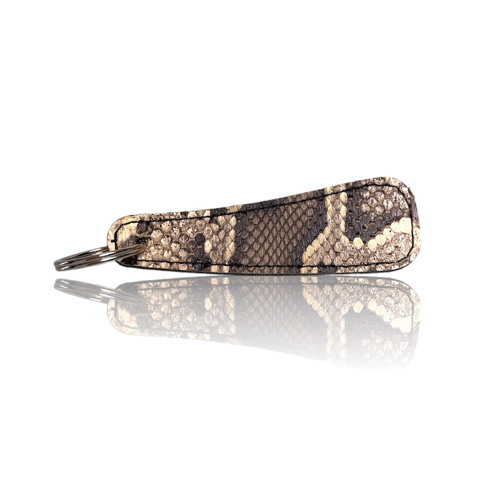 Hoffman Leather Natural Python Key Fob